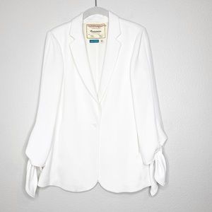 Anthropologie Cartonnier White Bow Blazer 4